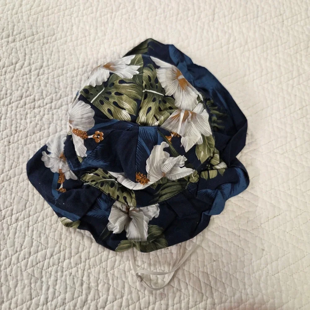 Susies Young Fashion Made in Hawaii Kids Tropical Hibiscus Floral Bucket Hat‎